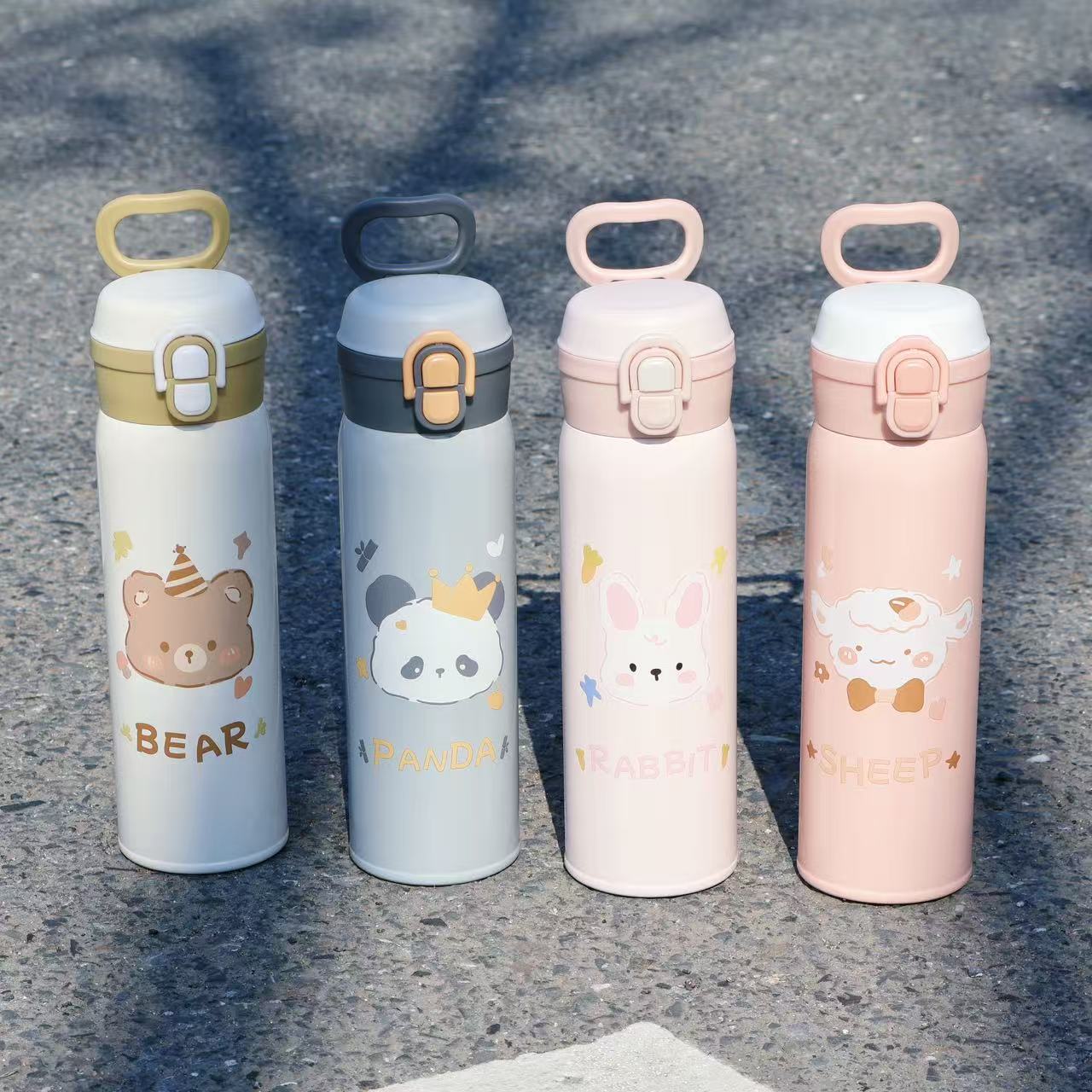 双饮盖卡皮系列350ML 500ML 儿童水杯