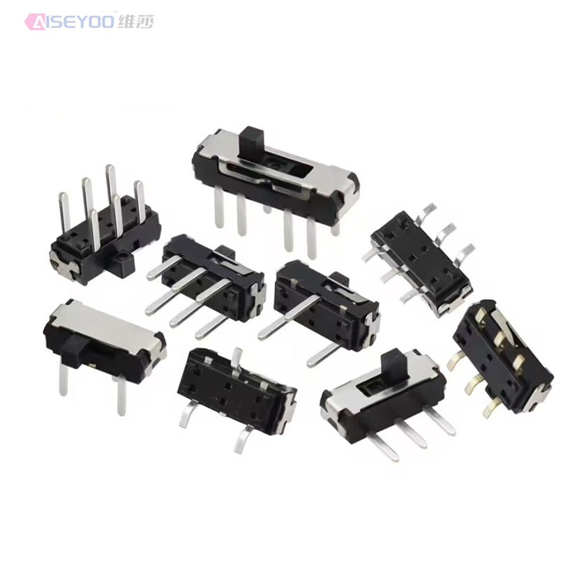 Toggle switch single and double row direct insertion horizontal small and micro power switch sliding position pull fluctuation band 2 position 3 toggle switch surface mount 3 pin 6 pin direct insertion 6 pin double row 6 pin 2 position Item Picture