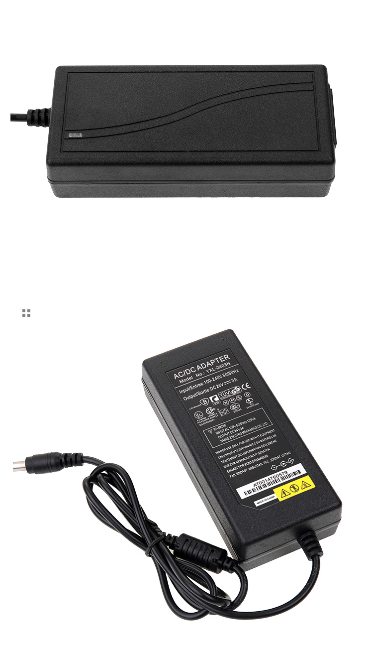 全新24V3A足安桌面式开关电源 液晶显示器LED灯带净水机带72W足稳详情16