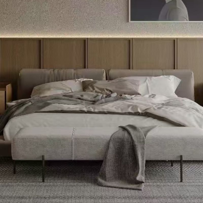 Antujia's full-house customized American-style light luxury solid wood beds for bedrooms and modern rubber wood beds can be customized and processed in lengths of 1.5 meters, 1.8 meters, and 2 meters details Picture