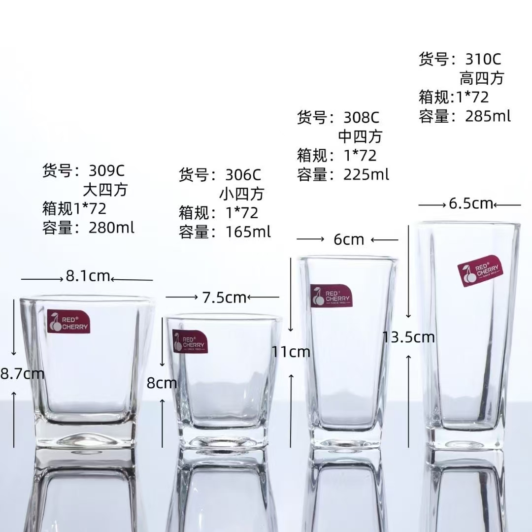 玻璃杯红樱桃玻璃杯口杯喝水杯带把杯子 质量好玻璃杯防烫放炸家具用品 日用百货地摊杯子玻璃杯详情图6