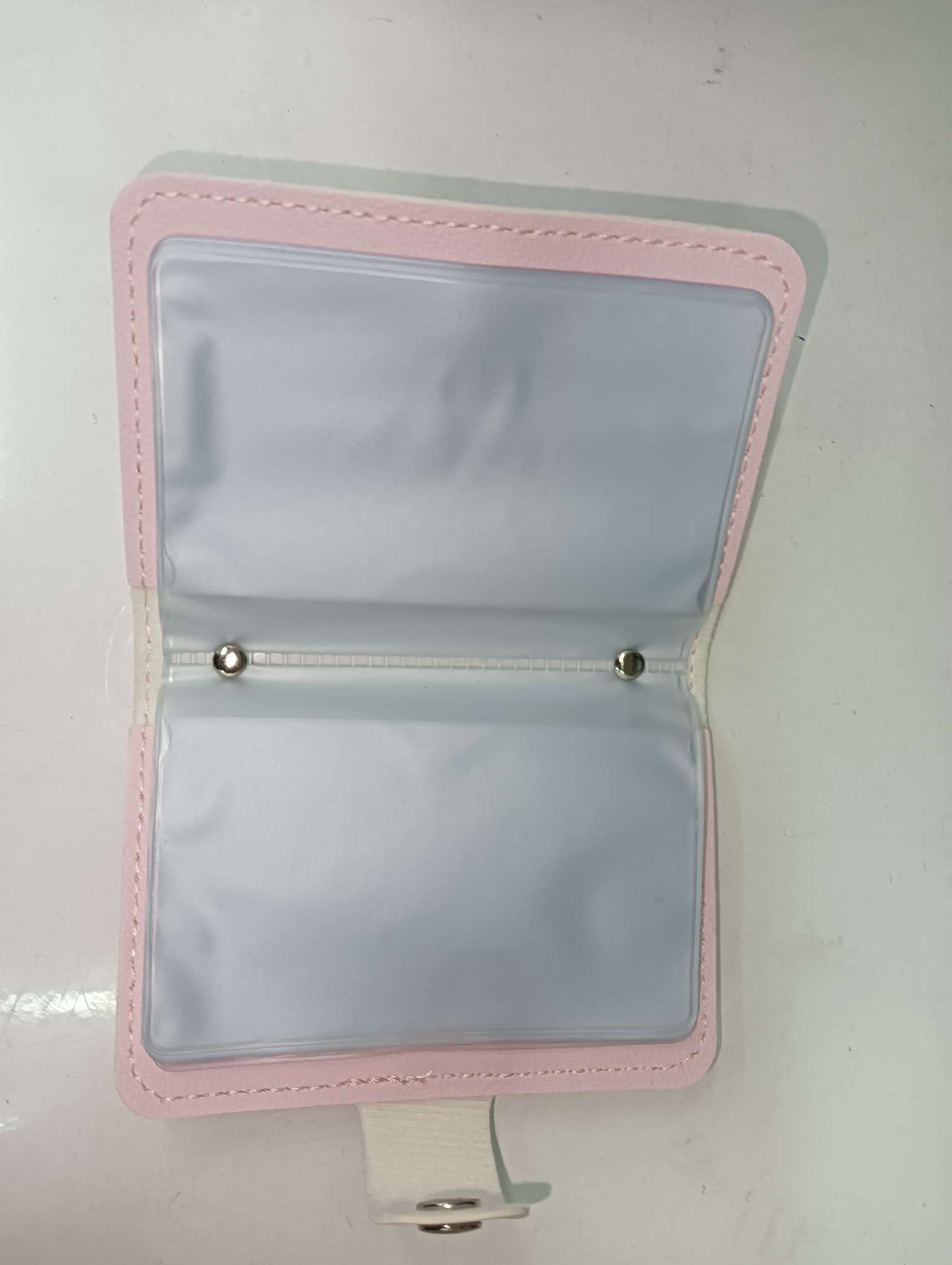 Cute school card case, student card bag leather goods, simple and fashionable card case, multi-functional portable card case Specification image