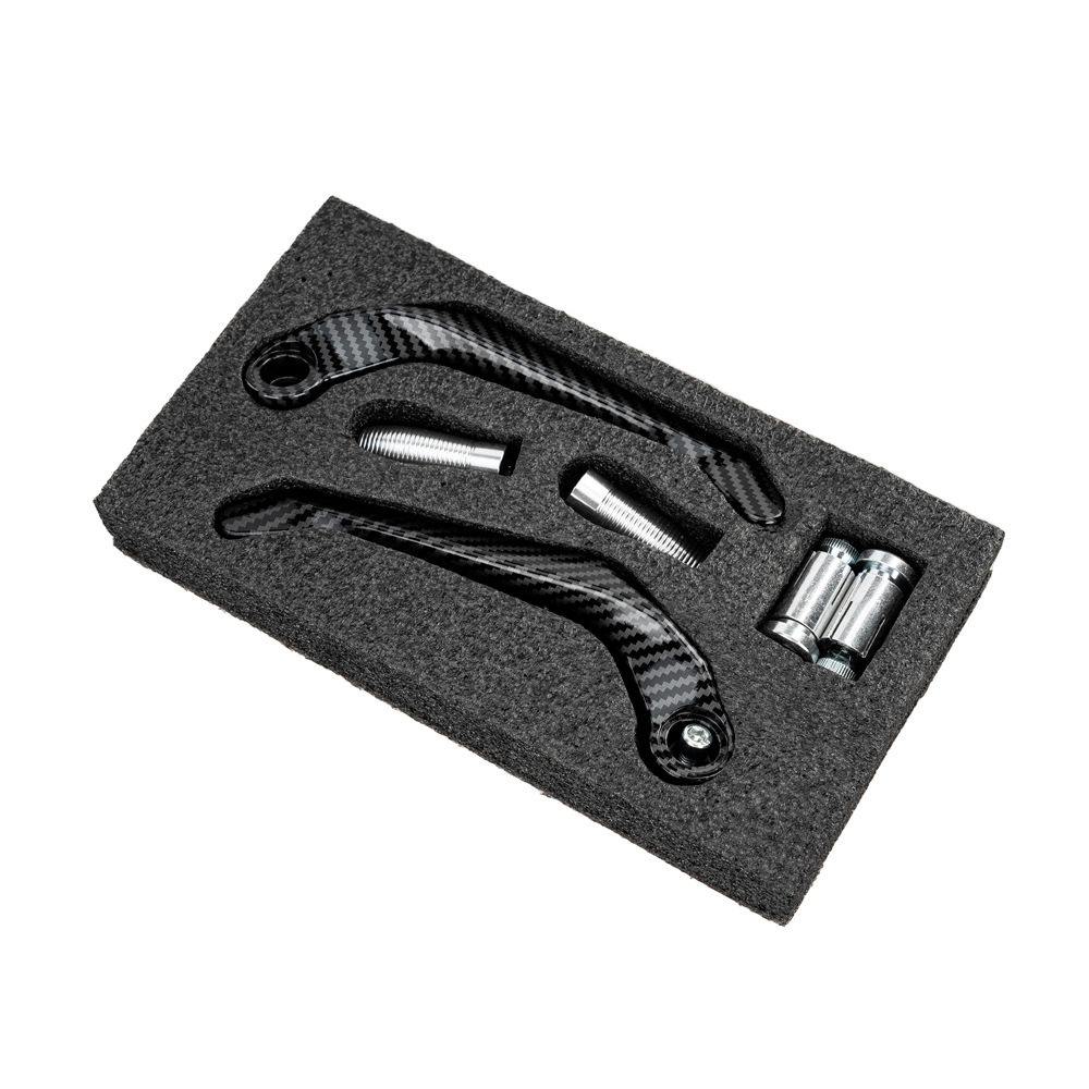 General motorcycle protection rod CNC aluminum alloy horn brake guard hand brake clutch anti-fall horn protection hand details Picture