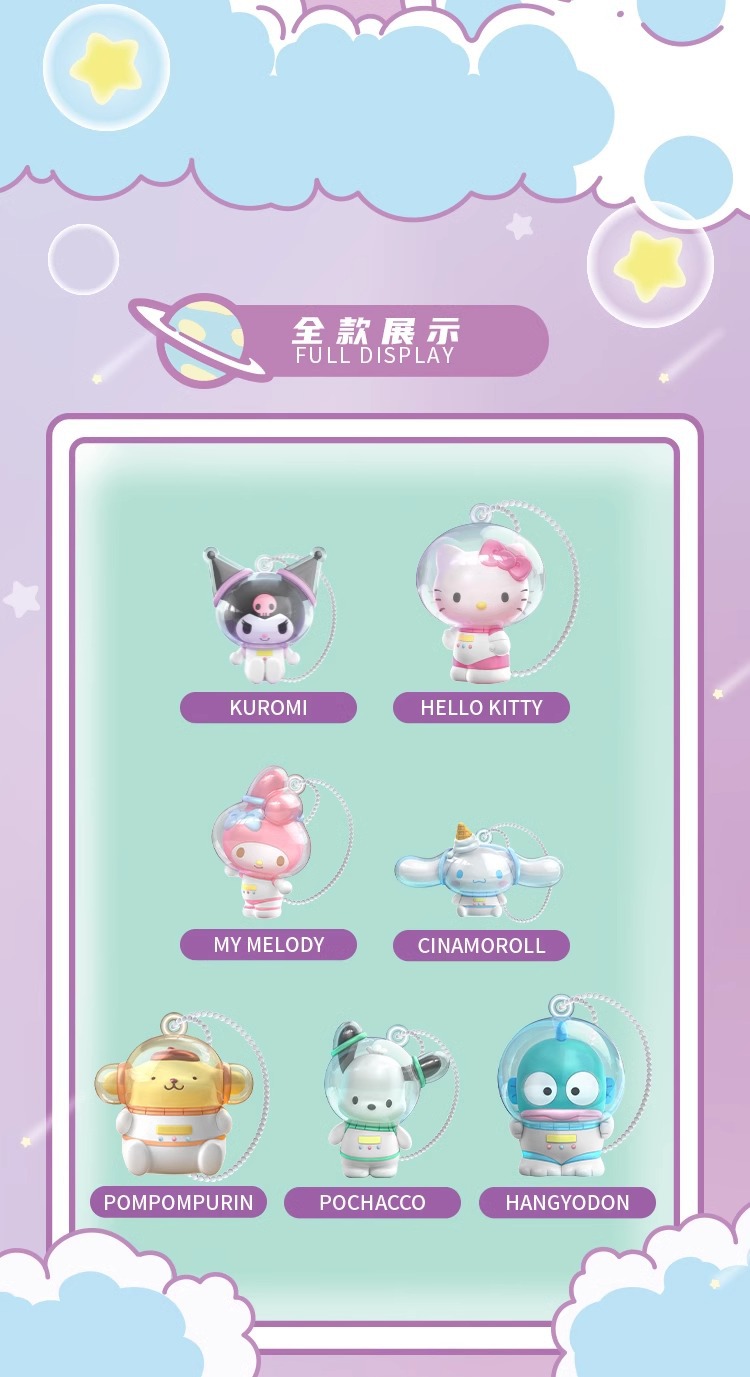 JAKA三丽鸥家族糖果星球系列拼装手办凯蒂猫大耳狗酷洛米帕恰狗详情2