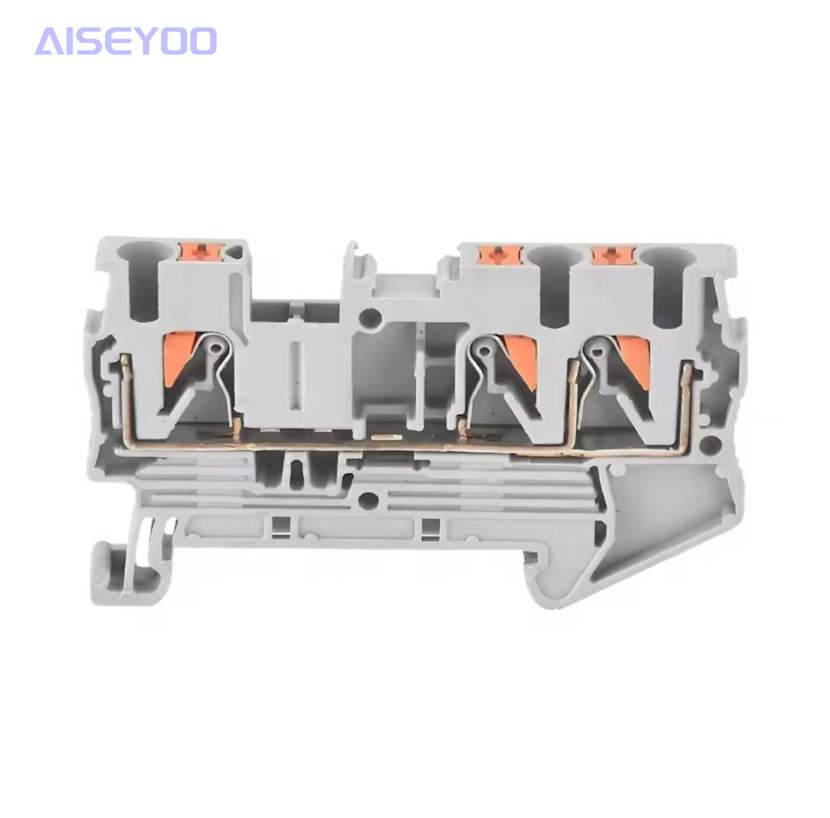 TPT2.5弹簧接线端子一进二出PT2.5-TWIN接线端子紫铜件cosmos 快速直插弹簧接线端子配电箱免工具端子详情8