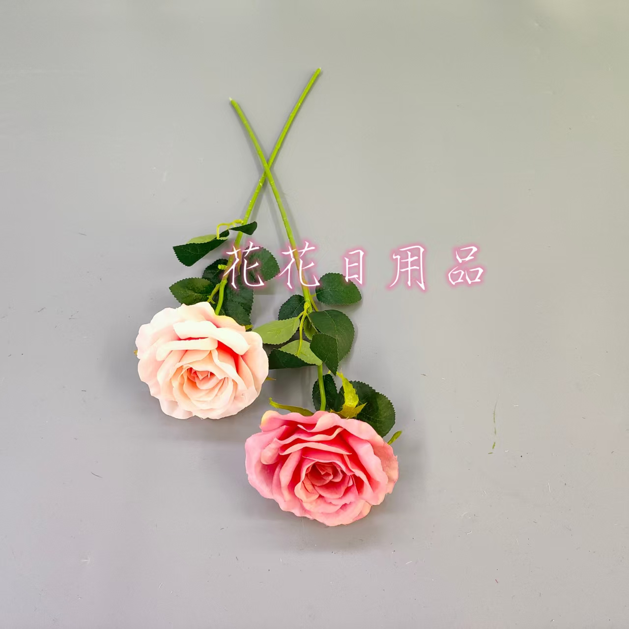 Artificial flower fake flower bonsai single Thai rose vase decoration pieces Item Picture