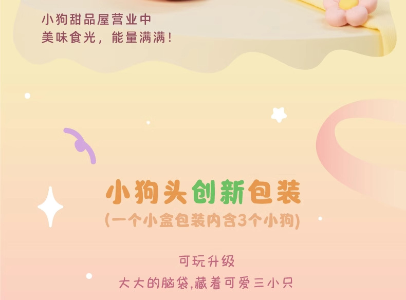 玩乐主义线条小狗周边甜品屋系列小狗头盲盒手办公仔盲袋生日礼物详情15
