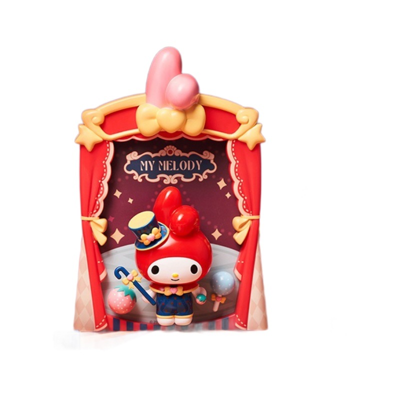 正版JAKA马戏团拼装潮玩积木三丽鸥玉桂狗简易手办女孩生日礼物详情图5