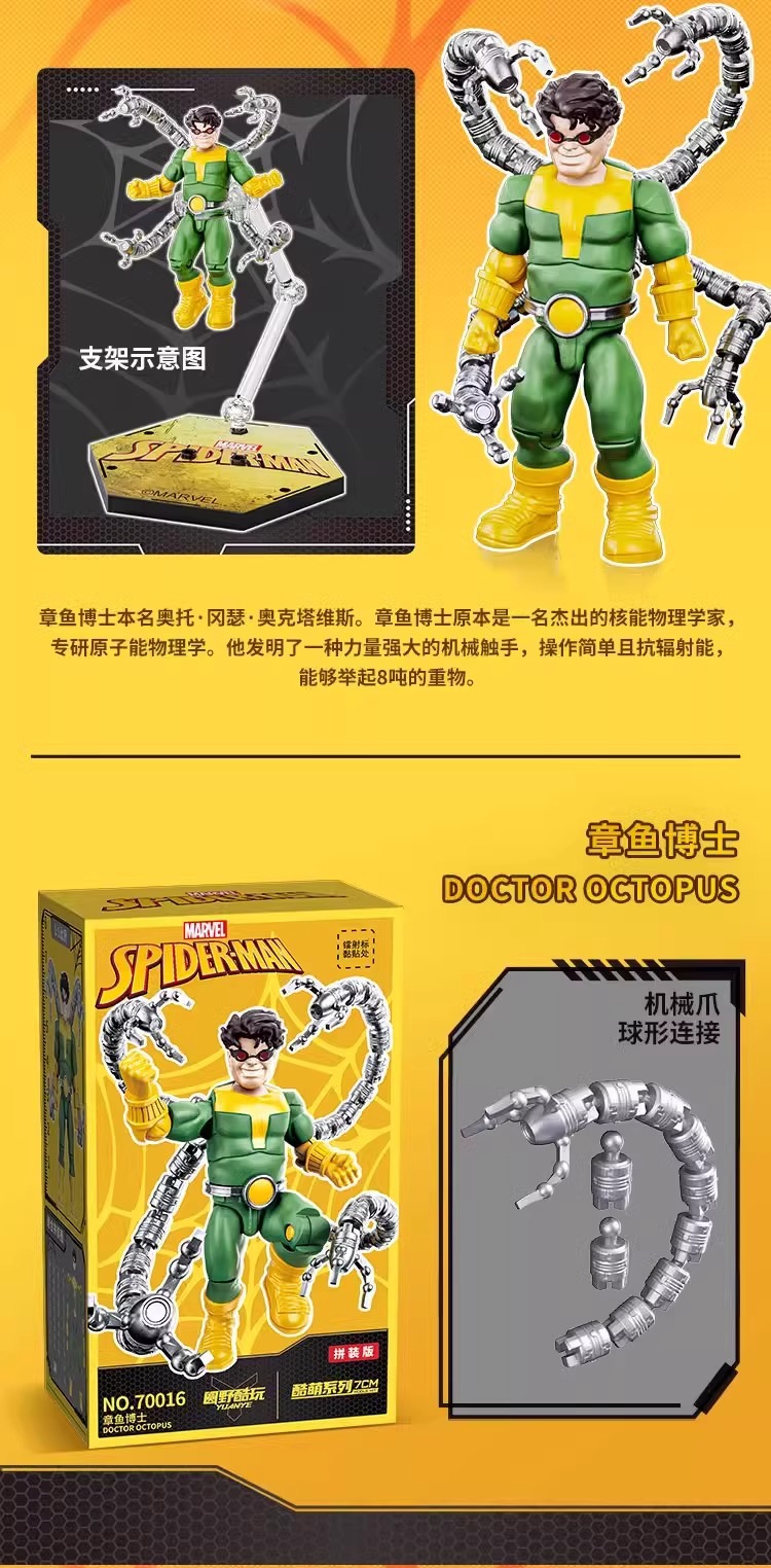 翔竣正版漫威系列侠蜘蛛侠毒液可动人仔常青系列盲盒手办玩具礼物详情4