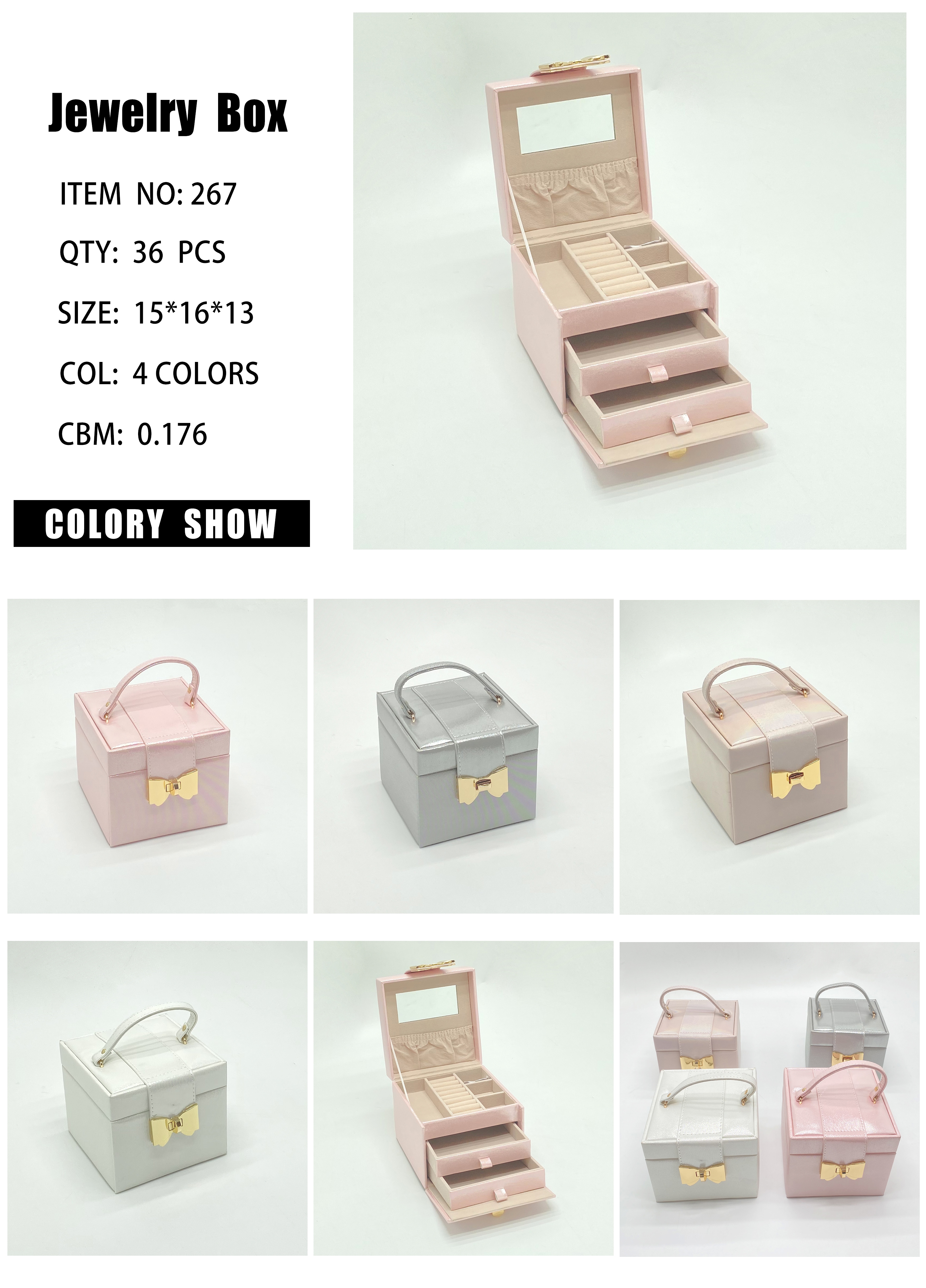 New high-end and exquisite hand-held necklaces, stud earrings, ear drawers and jewelry boxes from Yiwu