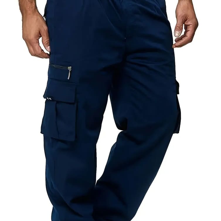 Men's work pants, multi-pocket pants, hiking pants, sportswear pants details Picture