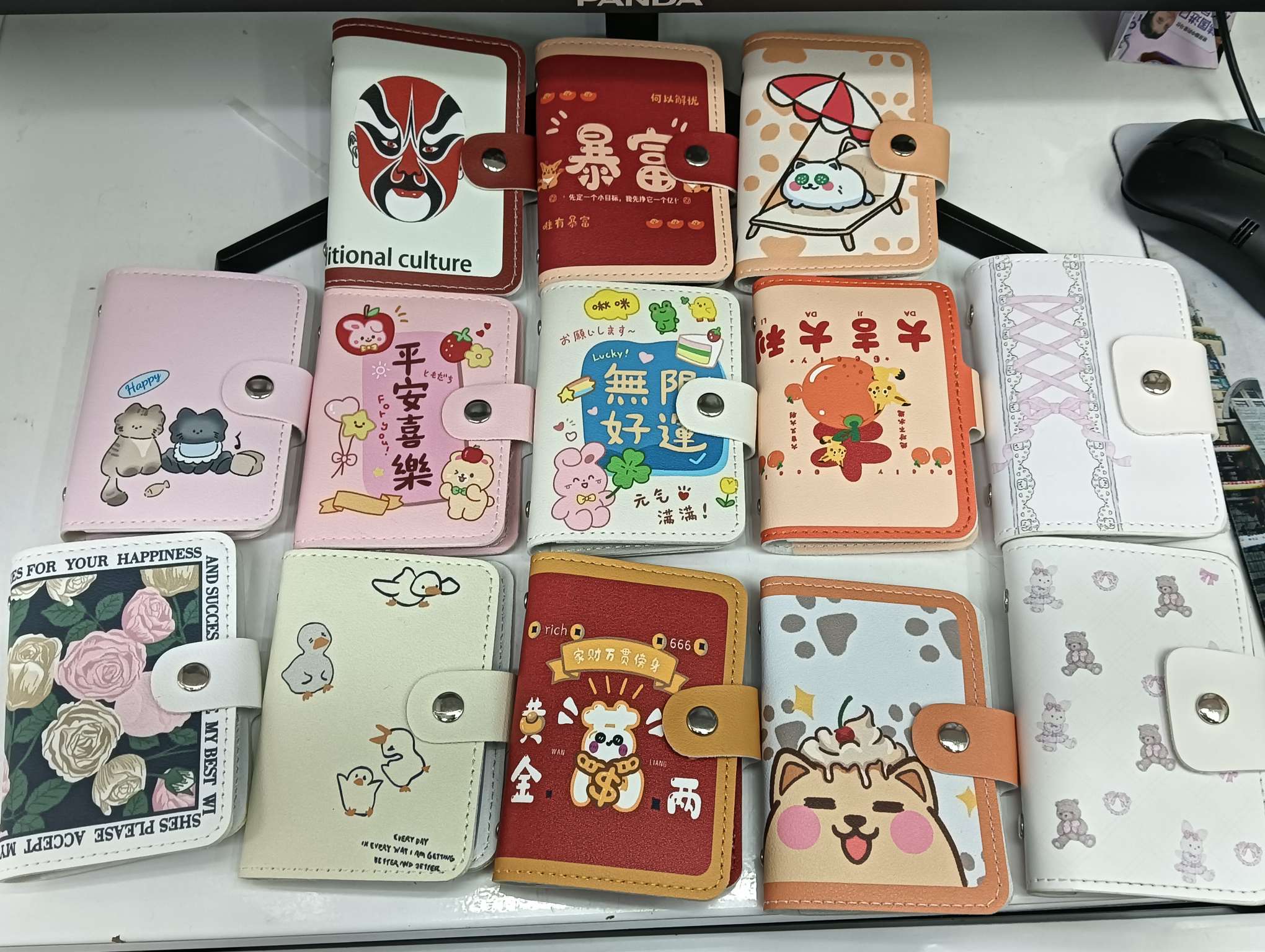 可爱校卡套学生用卡包皮具 简约时尚卡包卡套 多功能便携卡套