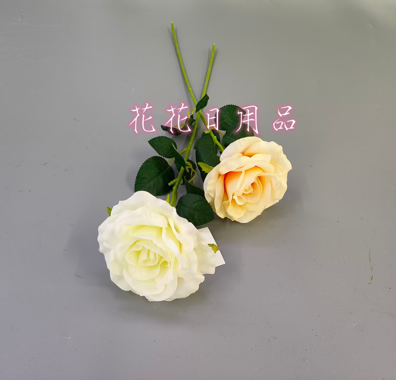 Artificial flower fake flower bonsai single Thai rose vase decoration pieces Specification drawing