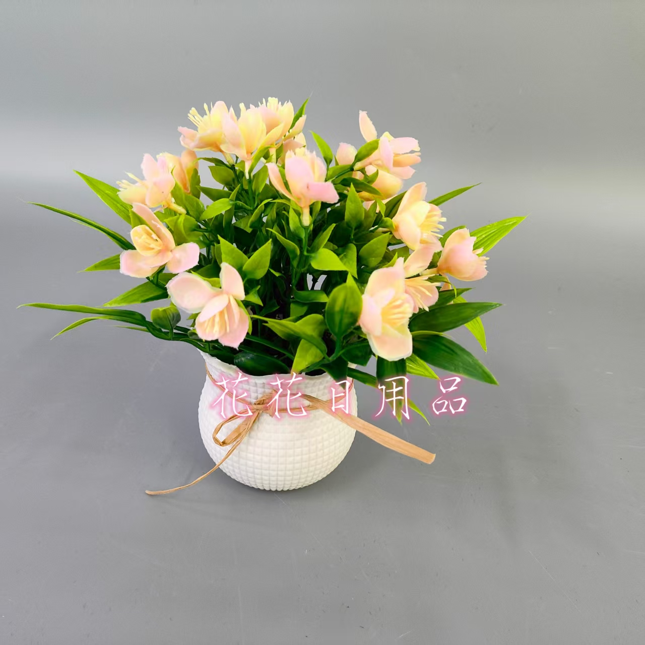 Artificial flower fake flower bonsai plastic pot iris decorative ornaments details Picture