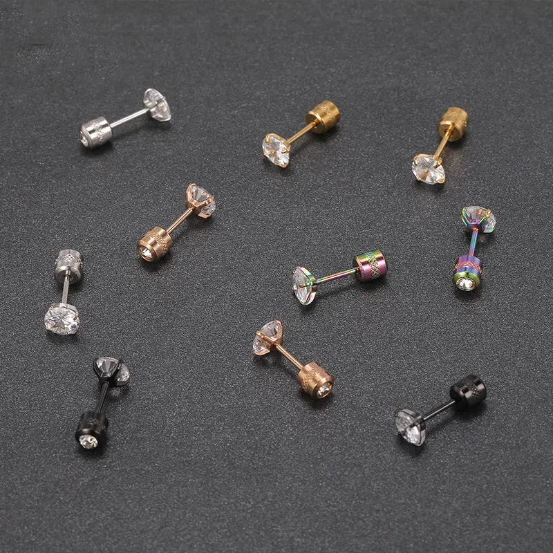 饰品/钛钢耳钉/耳饰/耳钉/钛钢混合耳钉产品图