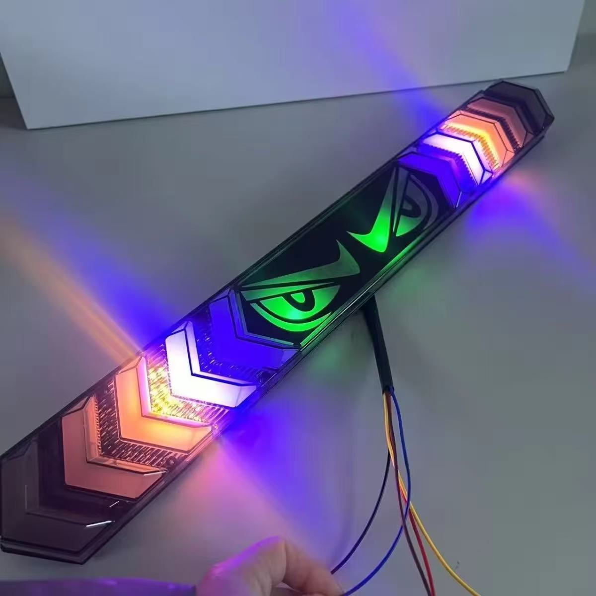 Pickup truck taillights, RGB color light turn signals, 12V-24V multi-mode lights, brake lights, car ranger running lights pic 2