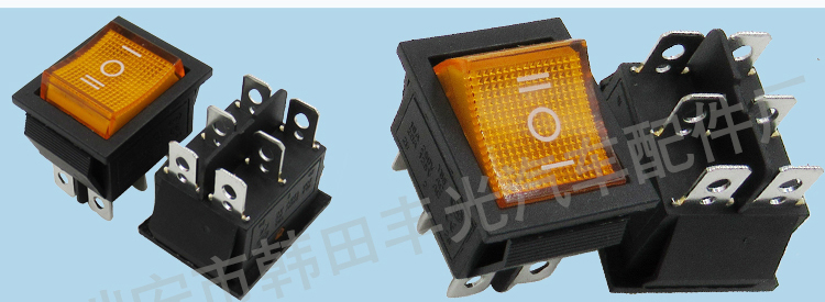 Factory direct sales: 6-pin 3-position ON-OFF ON ship-type switch, car reset, ceiling light switch 5A 250VAC KCD2-203 pic 6