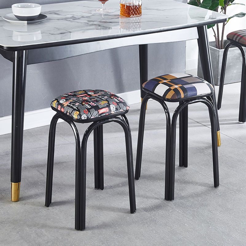 特价家用凳子椅子成人金属小圆凳时尚创意实木板凳加厚塑料餐桌凳详情1