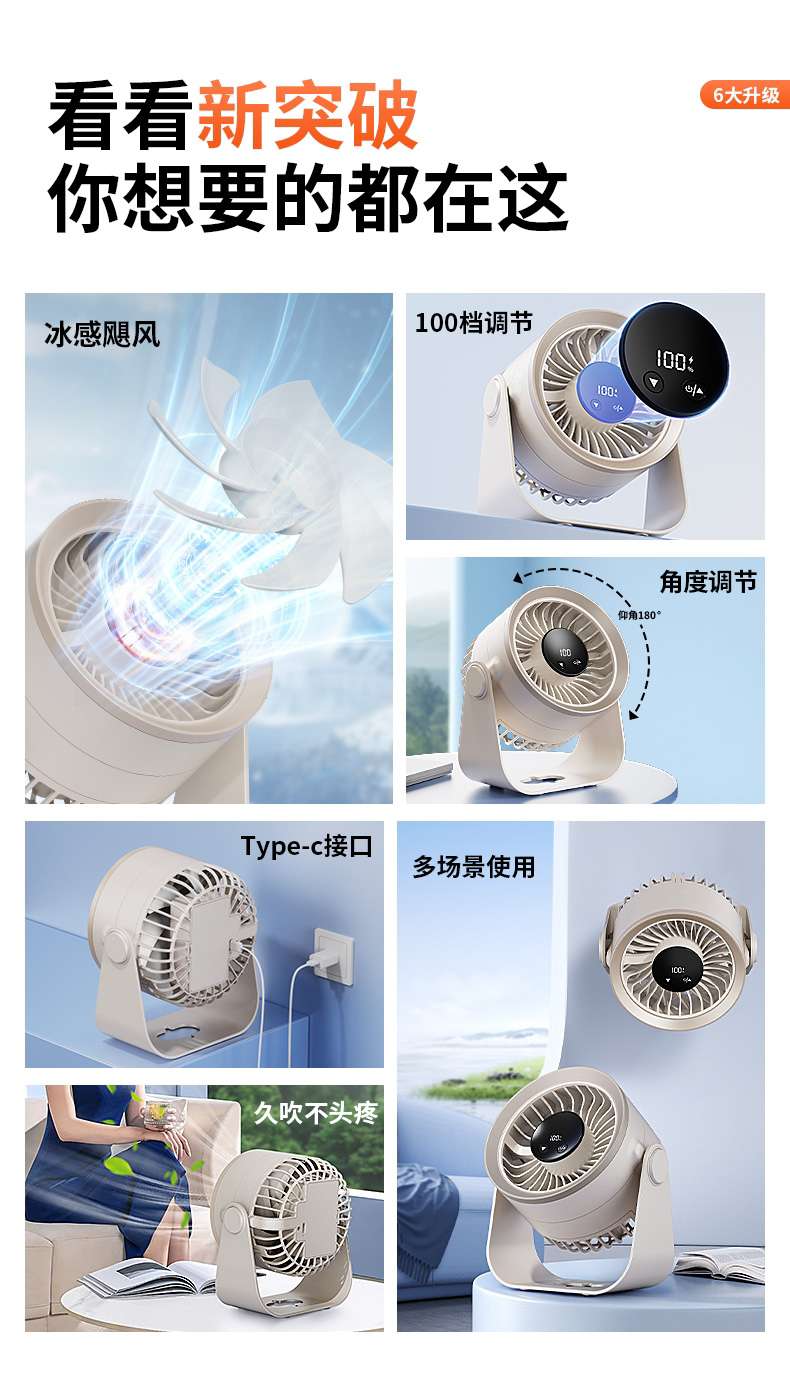 Xiaoliangyou Smart Digital Display Circulating Fan Item Picture