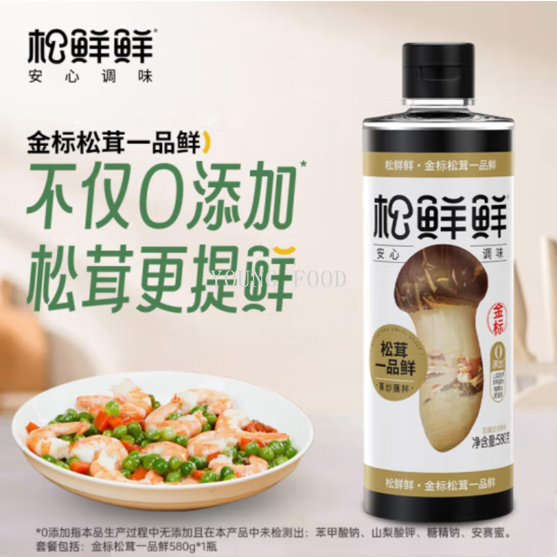 包邮！松鲜鲜松茸一品鲜调味汁580g夏奈尔调味品炒菜提鲜天然味增详情2