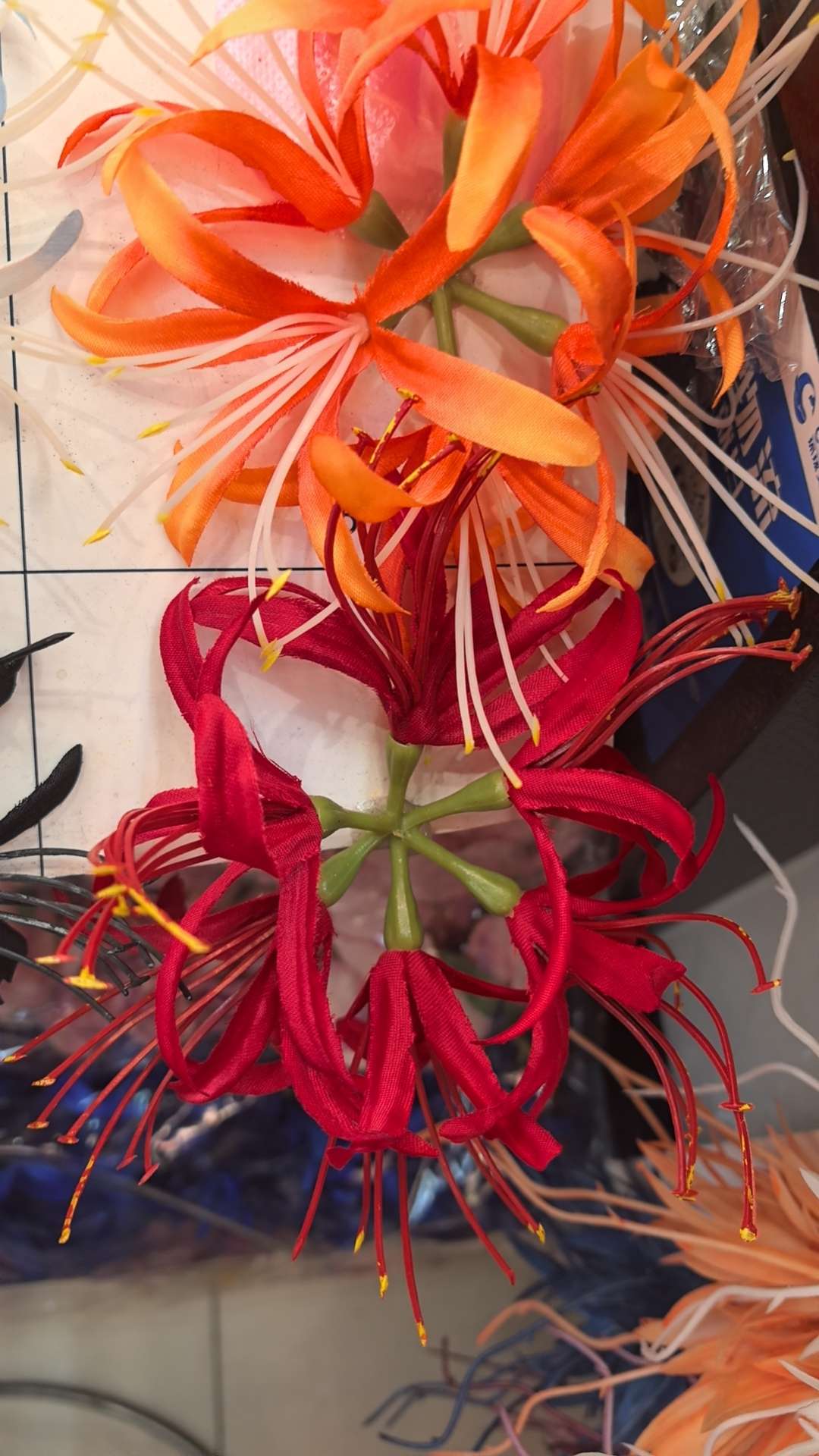 家饰艺术品塑料花假花仿真花饰品 滕条挂壁绢花装饰 苔藓叶尤加环保材质 高仿真度室内装饰