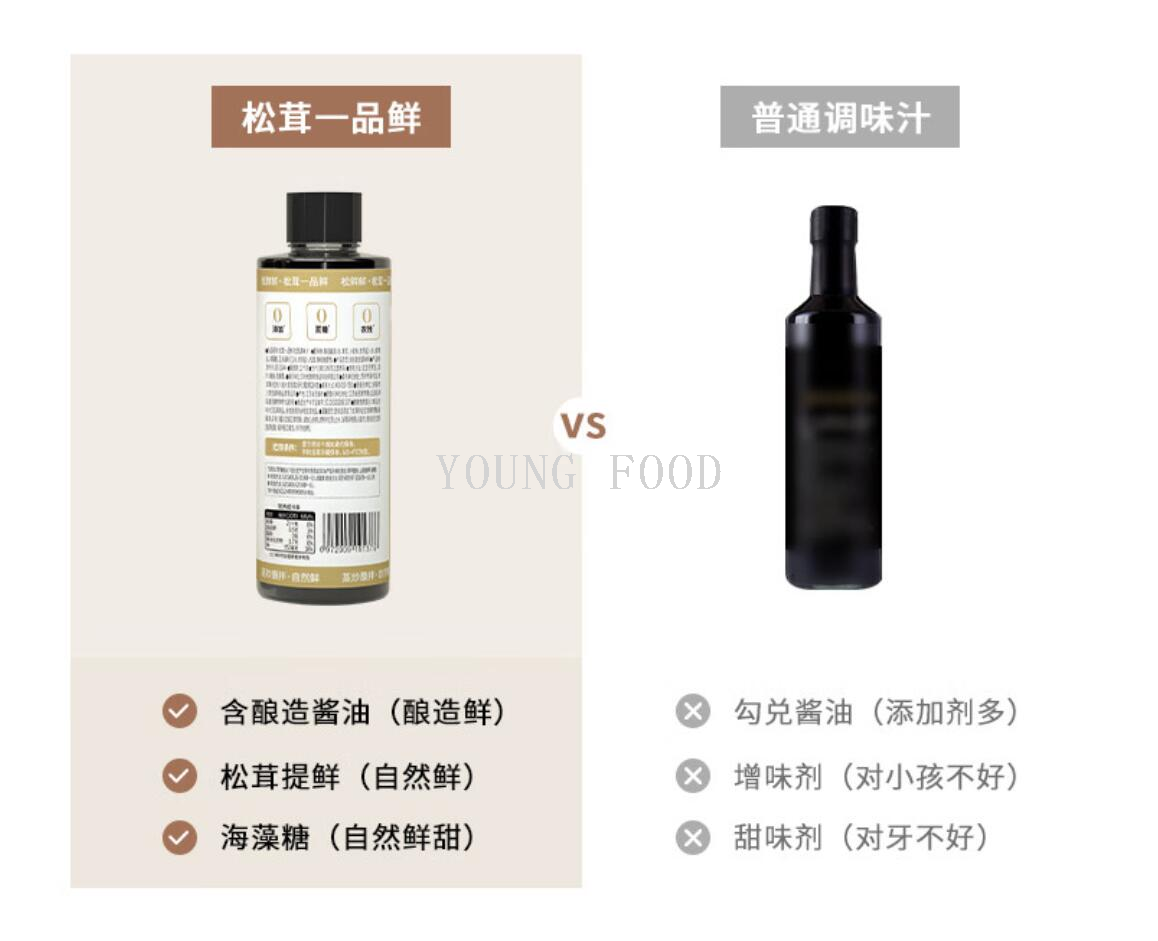 包邮！松鲜鲜松茸一品鲜调味汁580g夏奈尔调味品炒菜提鲜天然味增详情13