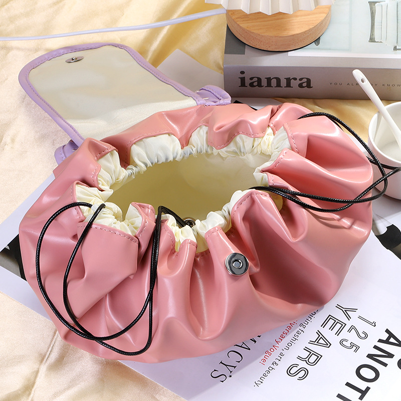 化妆包大容量便携式防水旅行收纳包袋抽绳束口袋多功能懒人化妆包 详情图2