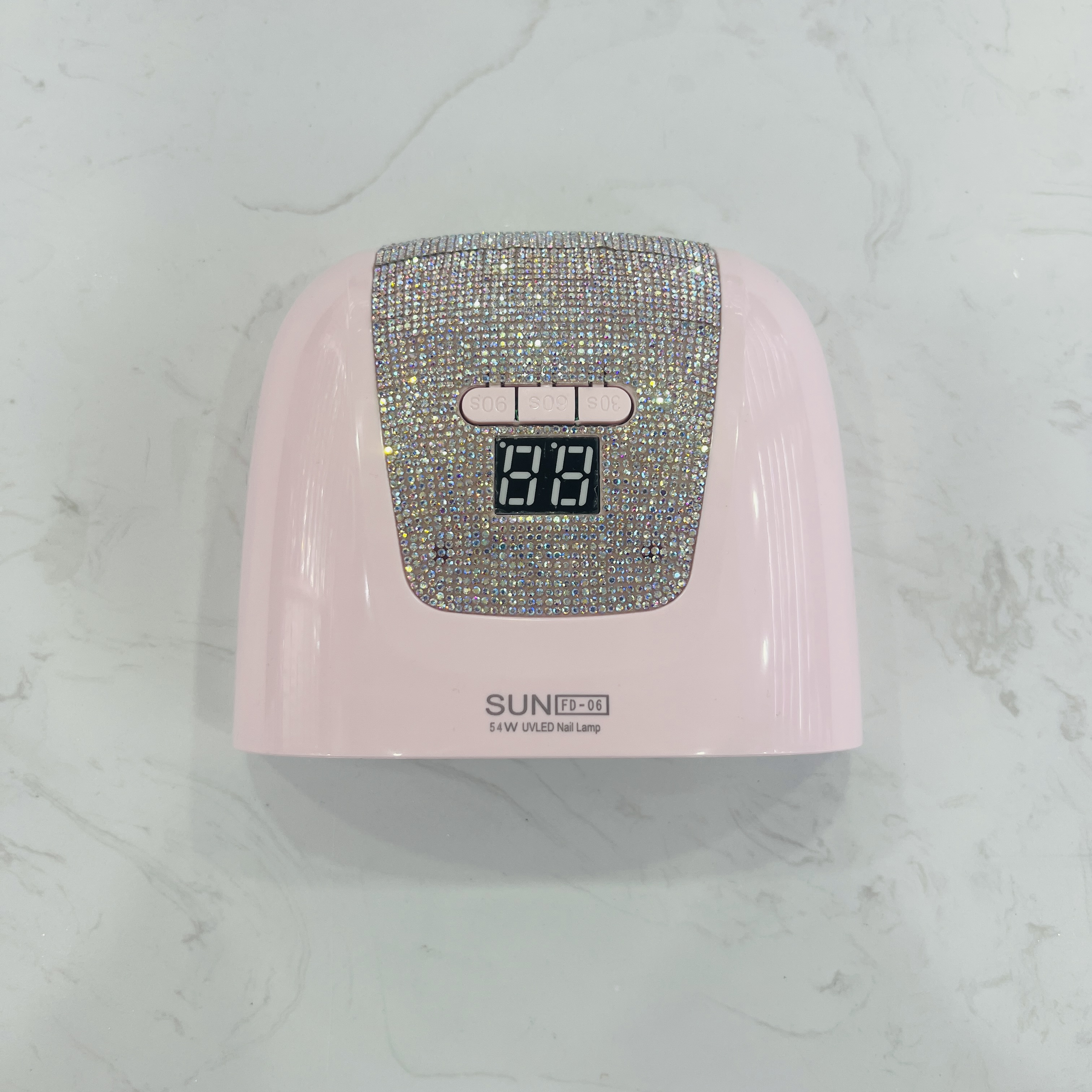 The new USB nail lamp with a mini portable 54W nail baking lamp features intelligent sensing and 3-time setting Specification drawing