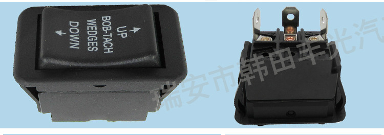 厂家直销 适用于复位船型开关3脚大电流16A 250V汽车按钮Up-Down详情4
