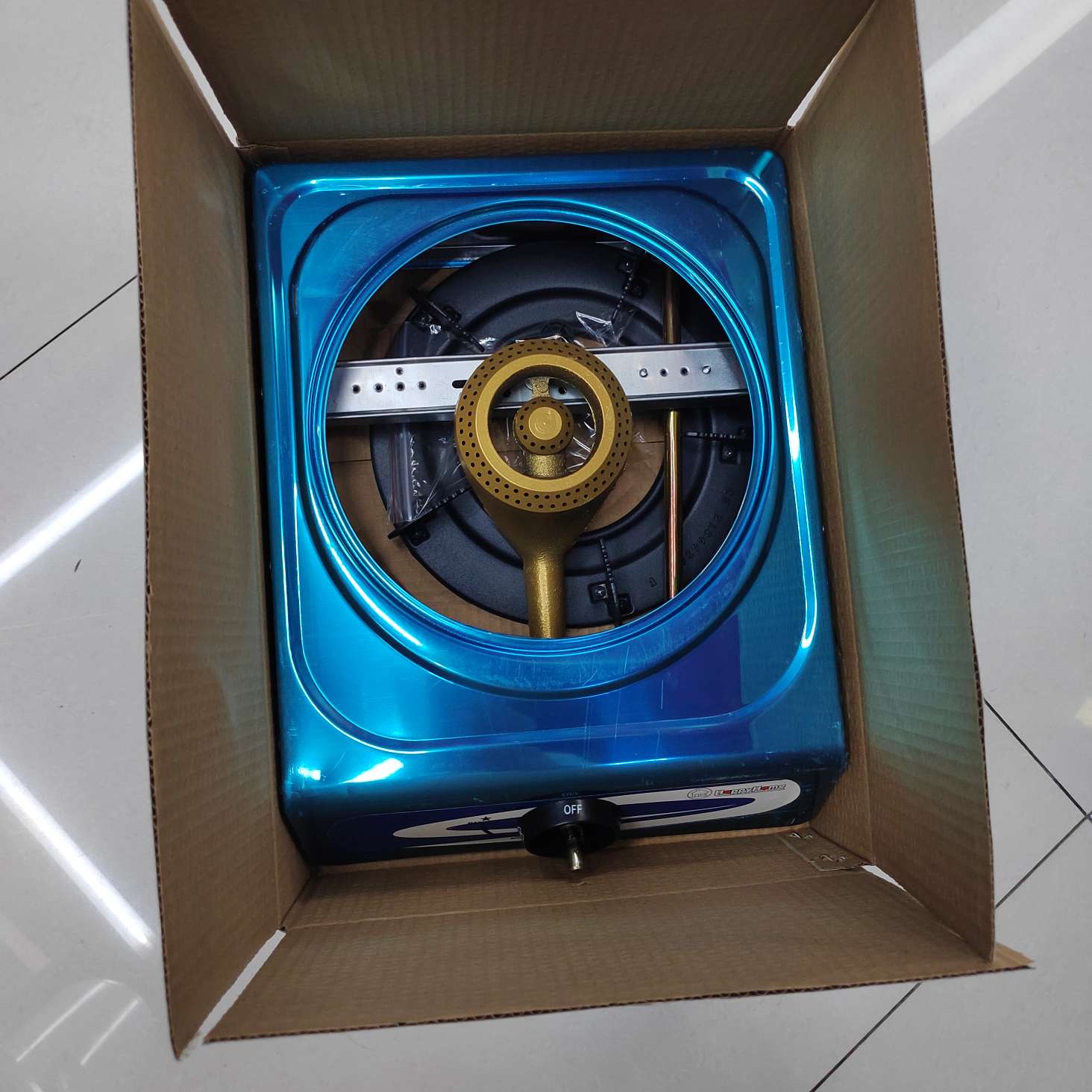 Export single-gun old-fashioned and old-style stove, household gas stove accessories, gas stove accessories, single-tube fierce stove head, golden gas stove detail image 3