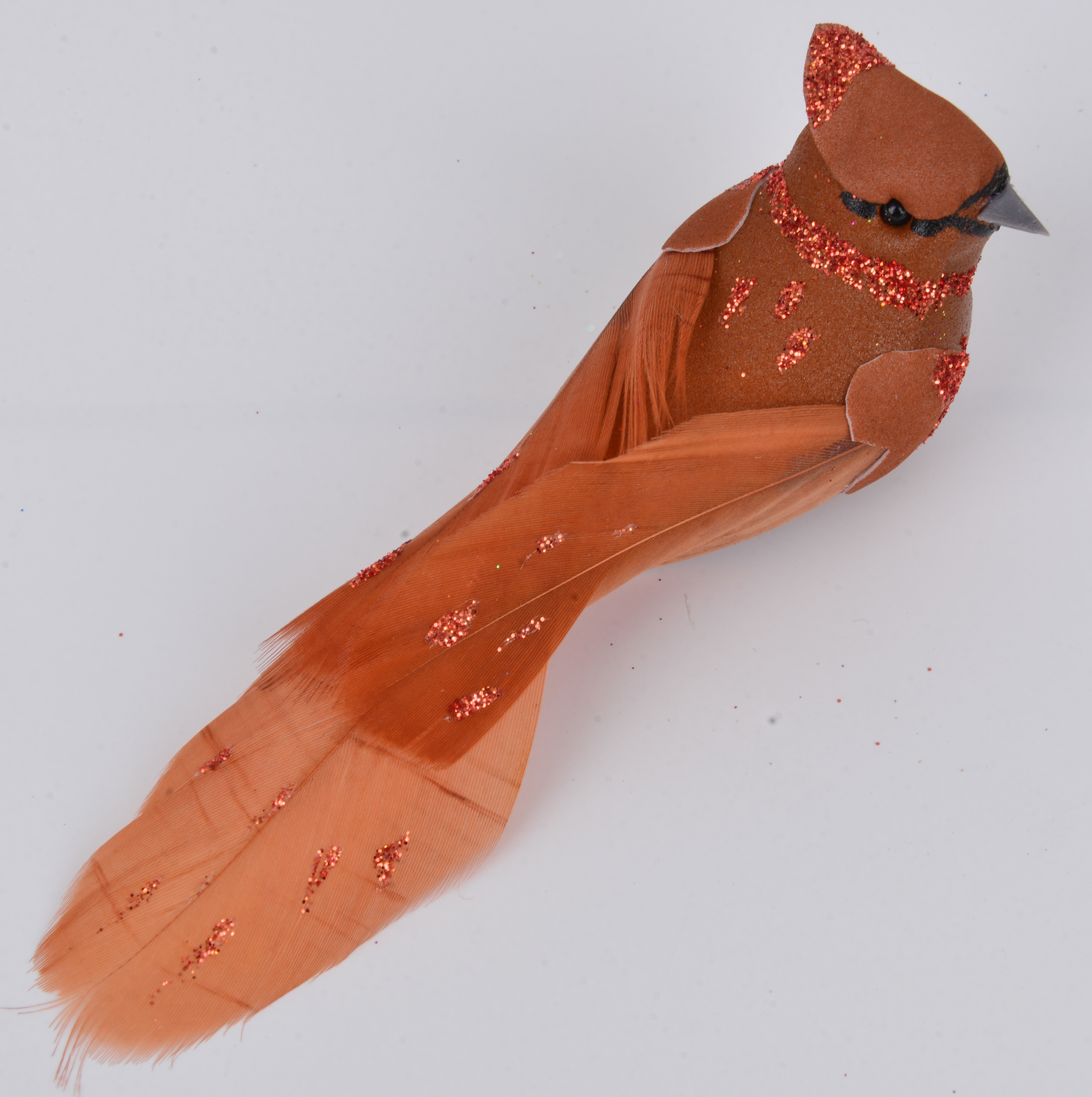 طائر الريش المتعدد الألوان TM25046 عصفور ريش حقيقي مزخرف مزخرفة مزخرفة بالحديقة مزخرفة بع40CM details Picture