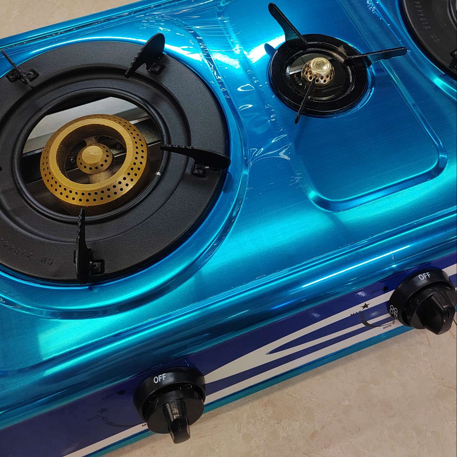 Export three-eye old-fashioned and old-style stove, household gas stove accessories, gas stove accessories, single-tube fierce stove head, golden gas stove Application Scenario