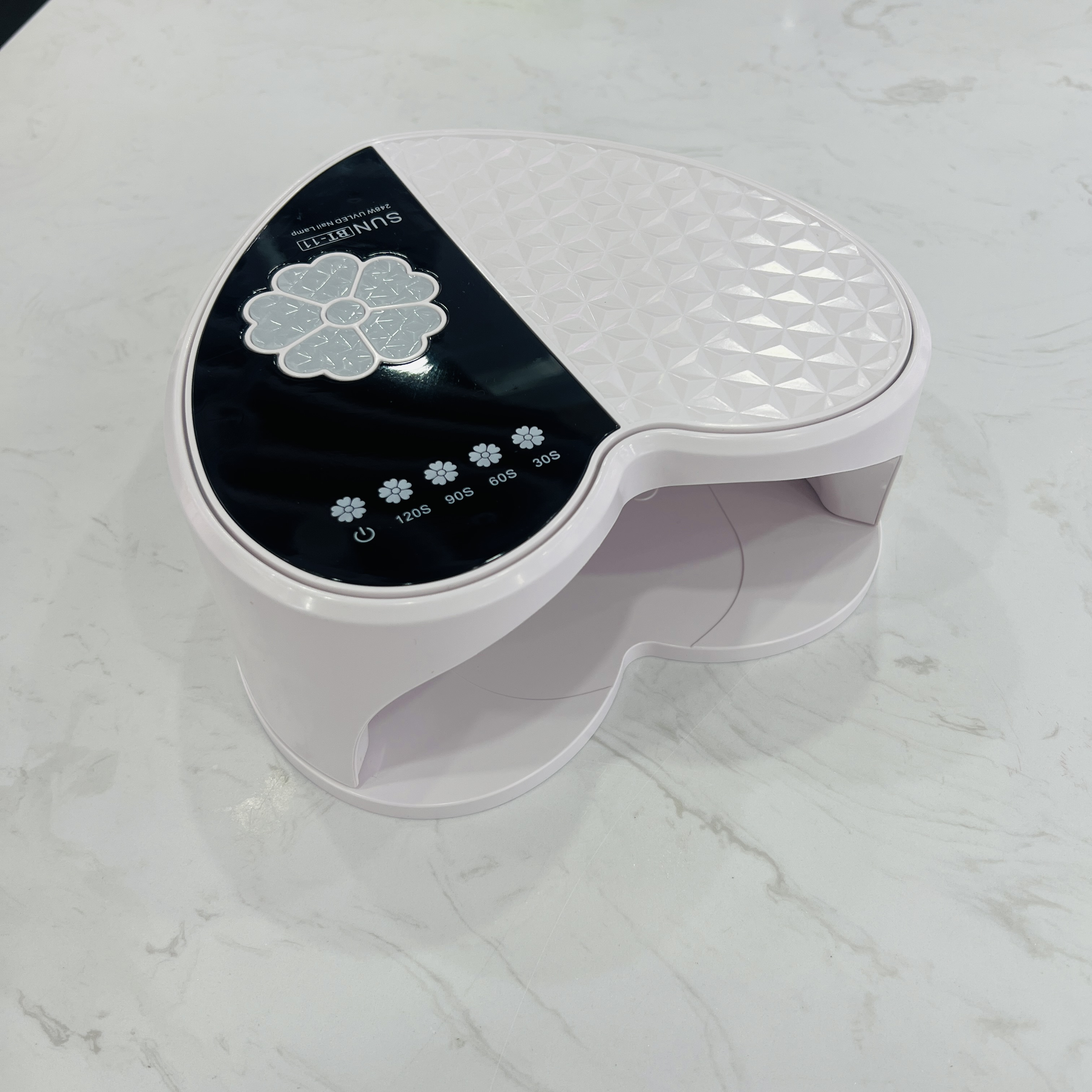The new 248W battery-powered induction nail lamp, nail baking lamp and therapy lamp feature a touch screen design with 45 LED beads Specification drawing