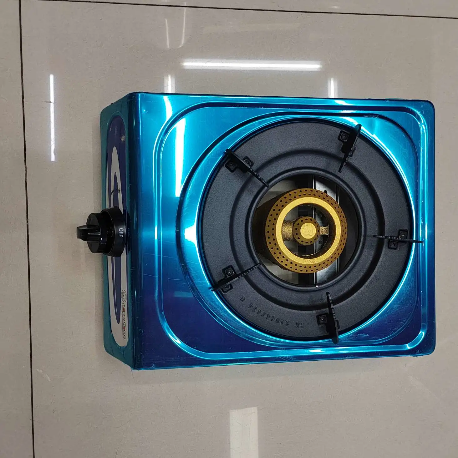 Export single-gun old-fashioned and old-style stove, household gas stove accessories, gas stove accessories, single-tube fierce stove head, golden gas stove detail image 2