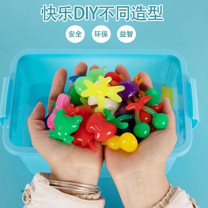 魔法水精灵 魔幻水精灵玩具套装水宝宝海洋模型手工diy玩具 ，广场夜市摆摊水精灵成品，拿到手就可以直接做了，送录音广告布详情图6