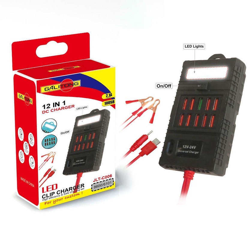 USB port clip charger, battery clip charger, USB port clip charger, mobile phone travel charger Specification drawing