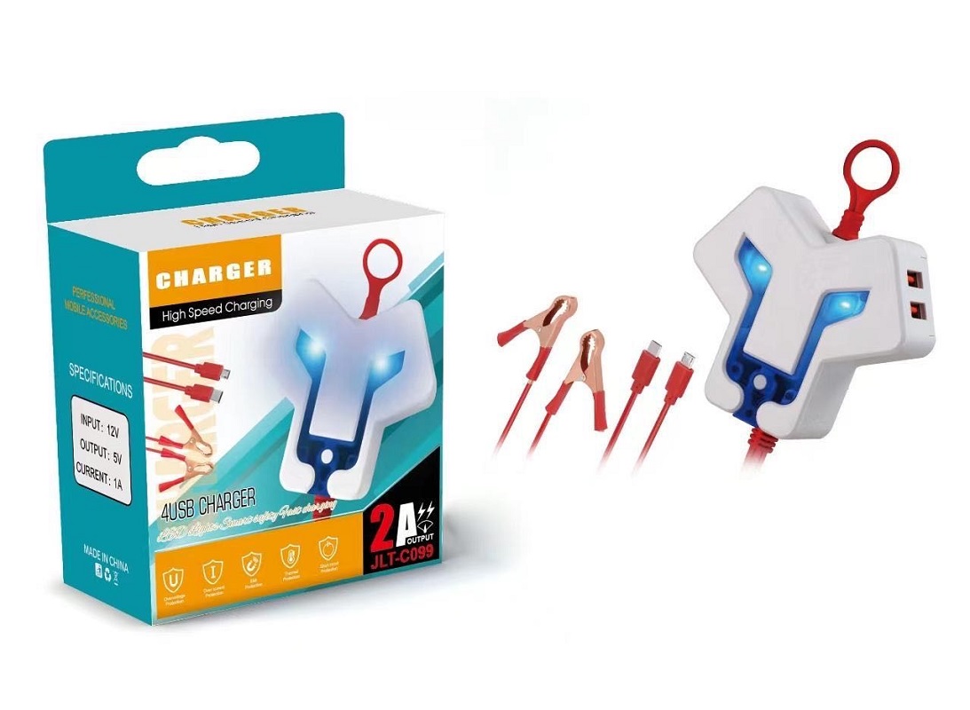 Clip charger, battery clip charger, USB clip charger, mobile phone travel charger Specification drawing
