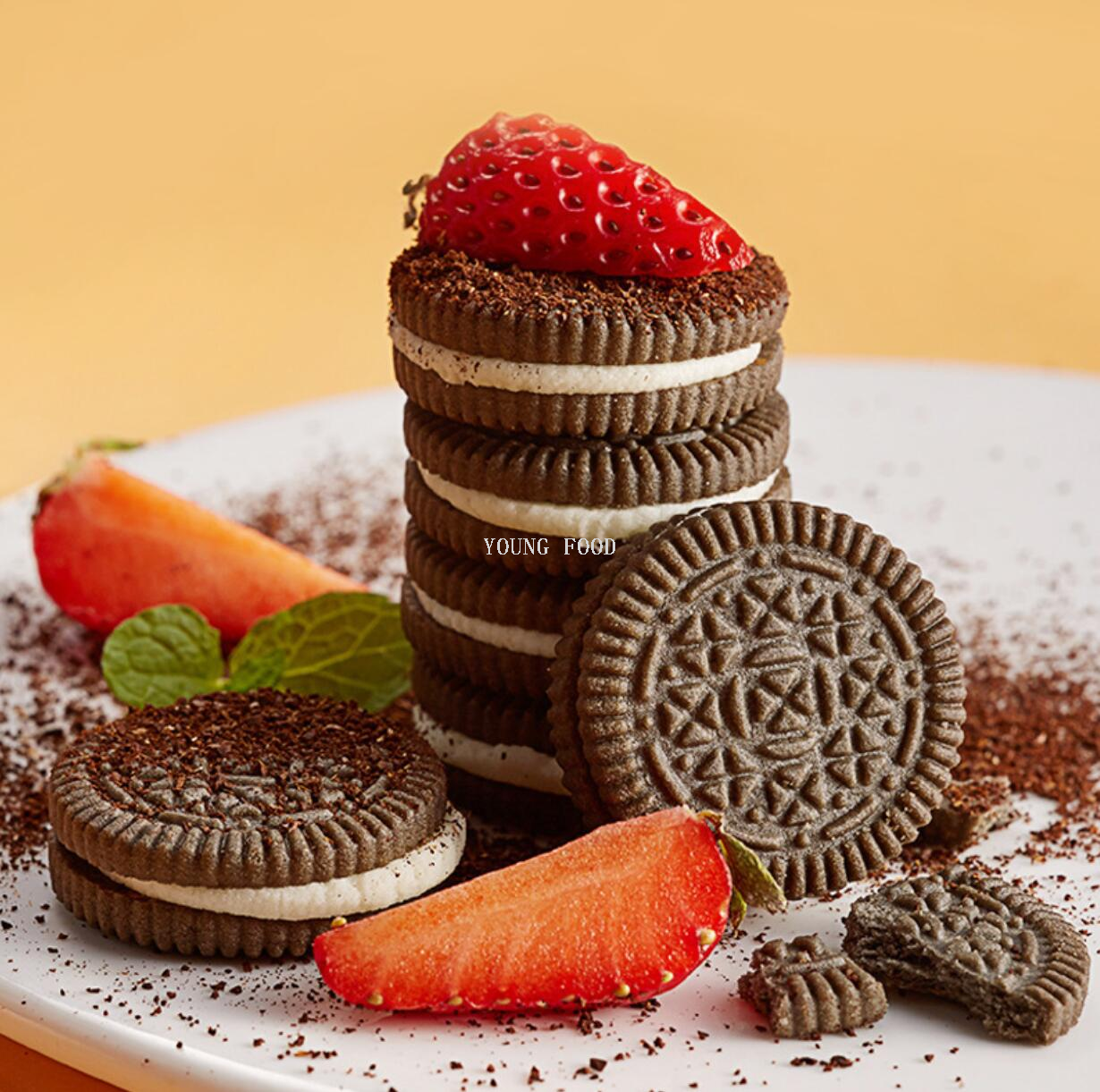 包邮！ococo迷你综合味夹心小黑饼干188g GRAPE XPLOSION休闲零食详情5