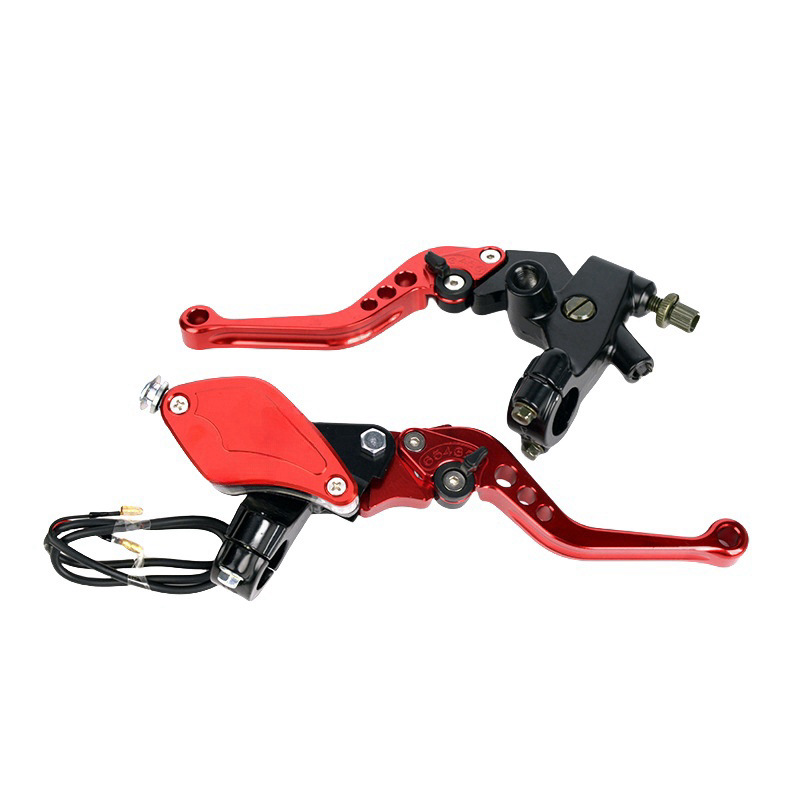 厂家直销摩托车通用配件CNC液压手刹刹车手把手柄--左离合大树叶上泵