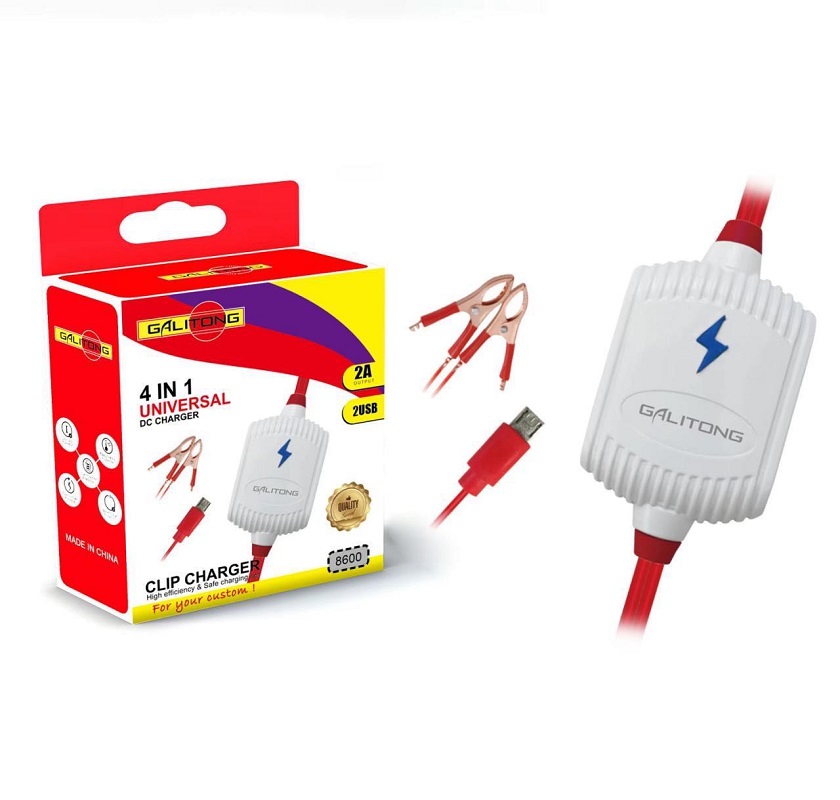 USB clip charger, battery clip charger, USB port clip charger, one-to-five Application Scenario