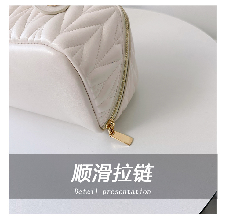 跨境化妆包高颜值大容量时尚旅行洗漱包热卖新款纯色化妆品收纳包 详情图7