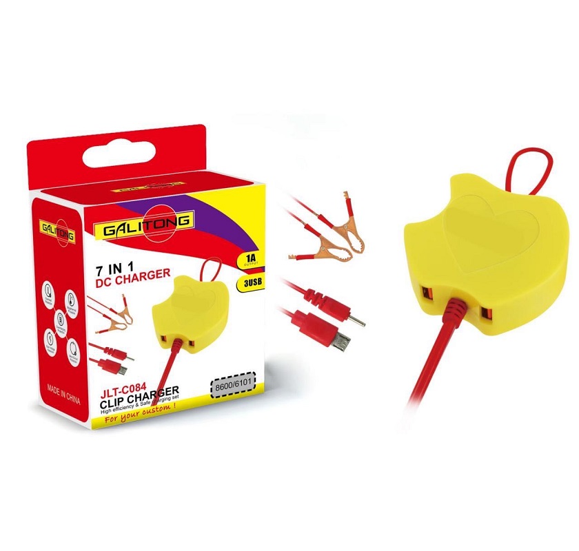 Clip charger, battery clip charger, USB port clip charger, mobile phone travel charger details Picture