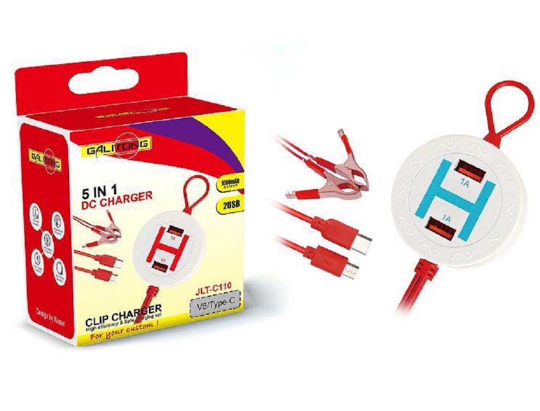 USB夹子充电器 手机旅行充电瓶夹子充 USB夹子充电器 详情1