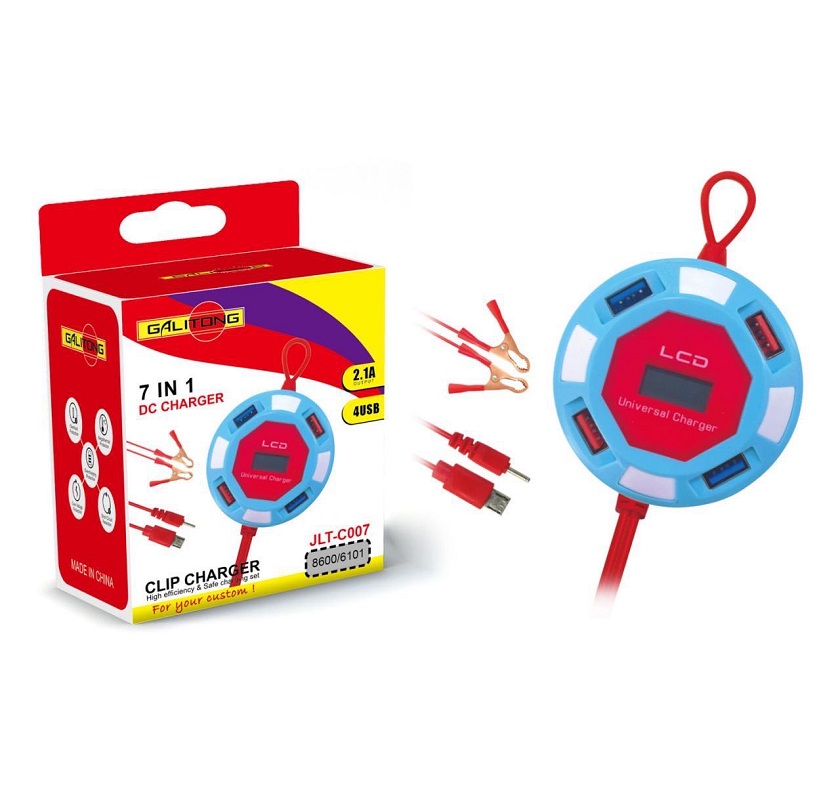 USB port clip charger, battery clip charger, USB port clip charger, mobile phone travel charger details Picture
