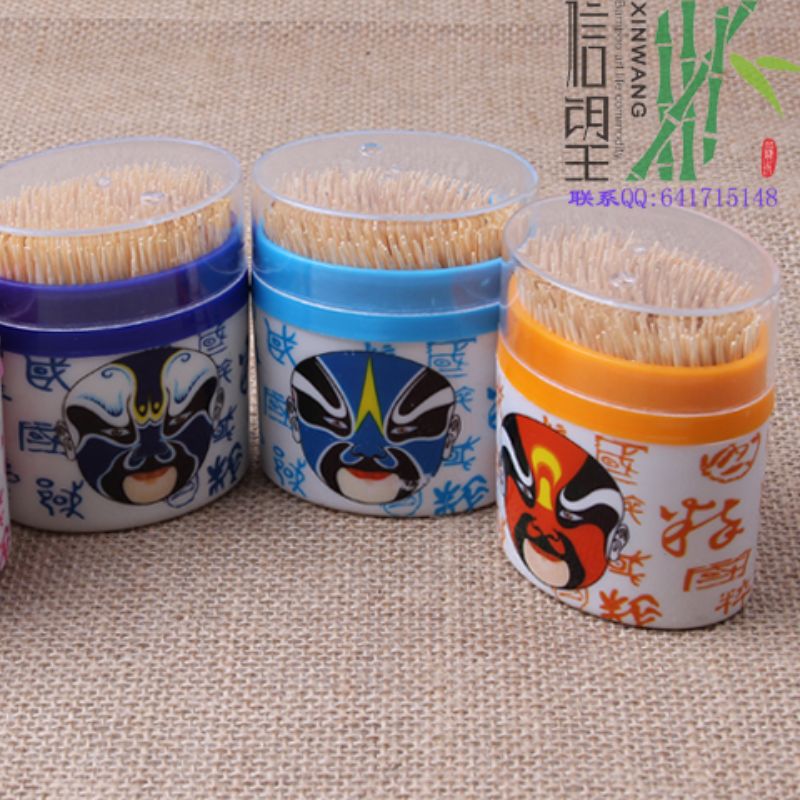 Wholesale of disposable toothpicks, commercial and household double-ended bamboo toothpicks, double-ended fruit picks for catering and hotels, canned Xinwang brand pic 4