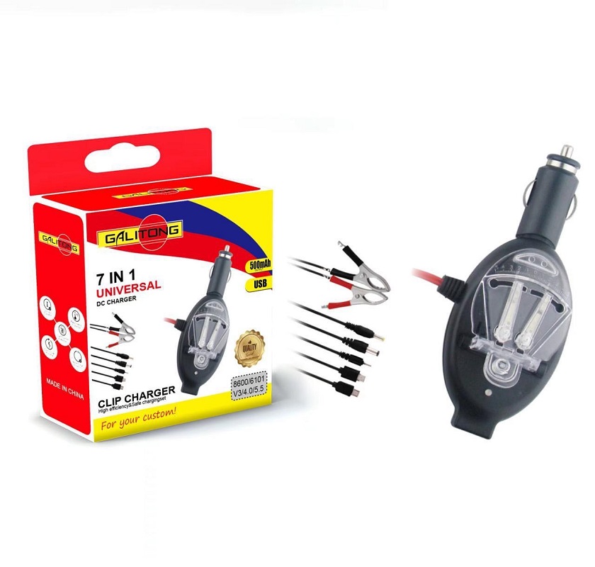 Clip charger, battery clip charger, USB clip charger, mobile phone travel charger Item Picture