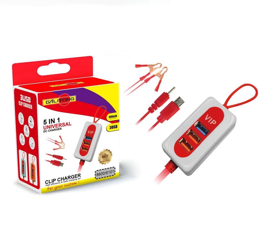 USB 夹子充电器 电瓶夹子充 USB口夹子充