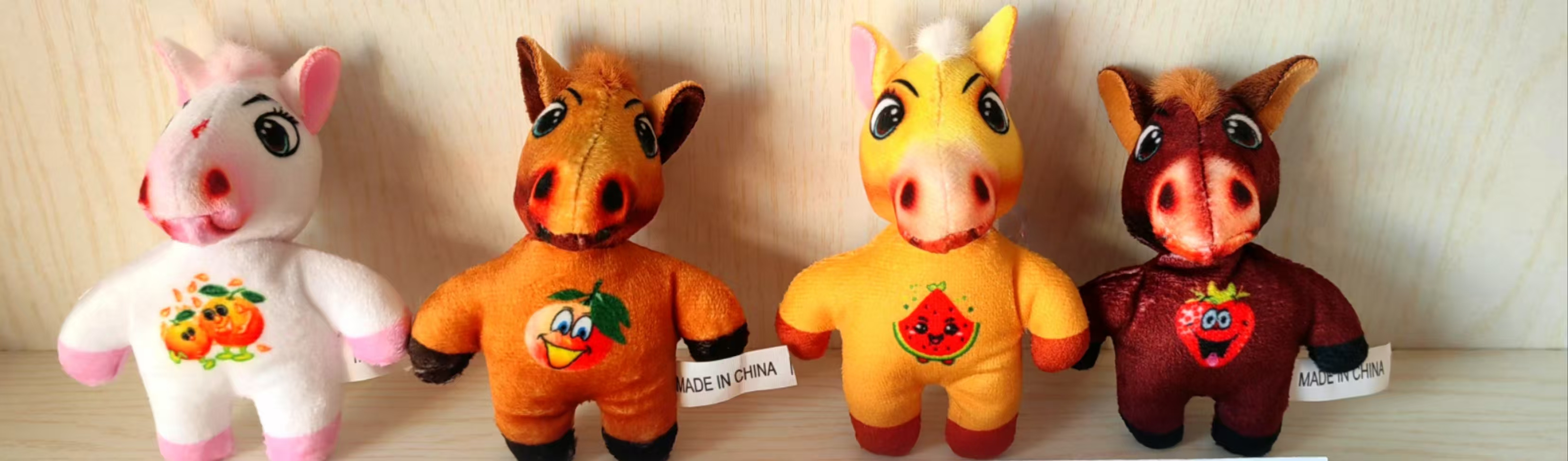 Toys, plush toys, doll factory direct delivery, four-color funny and playful horse dolls, doll factory direct delivery