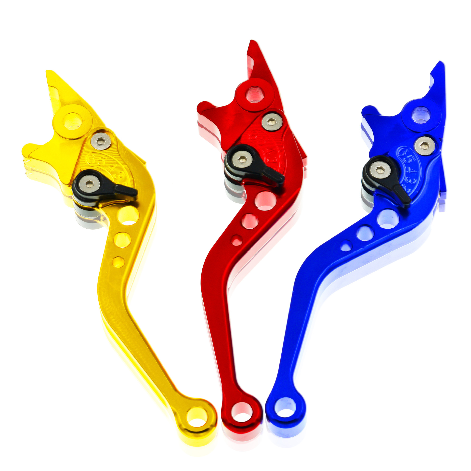Universal motorcycle parts: CNC brake handlebars, 6-speed single-adjustable short handle clutch, horn handle