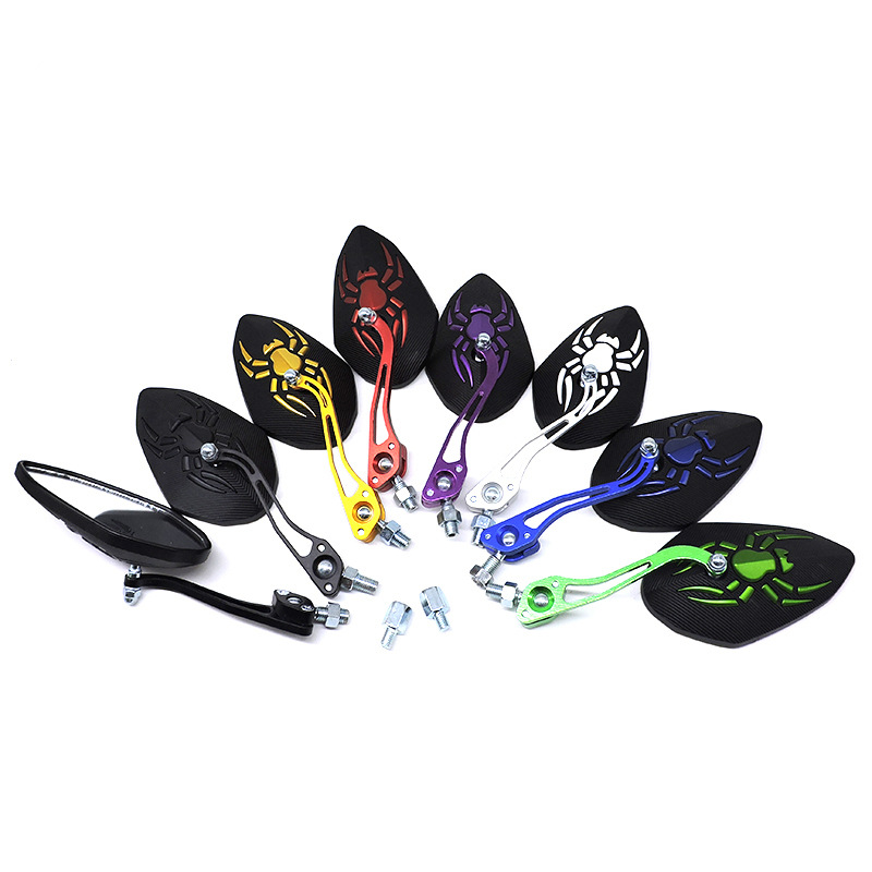 Electric vehicle Electric vehicle motorcycle general accessories Personality color aluminum alloy general reflector Rearview mirror reverse mirror full figure